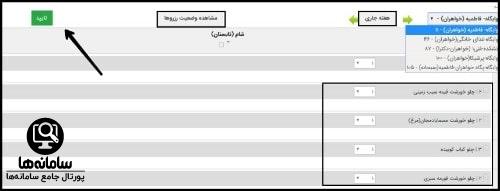 نحوه رزرو غذا سایت سماد